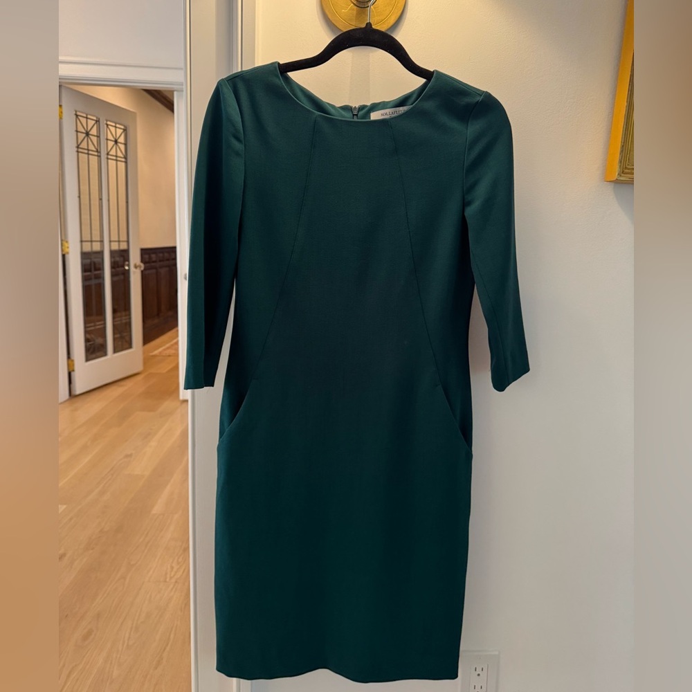 MM Lafleur Teal Long Sleeve Dress